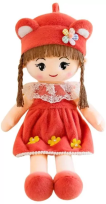 Opakowanie Lalka szmacianka pluszowa czerwona 45cm