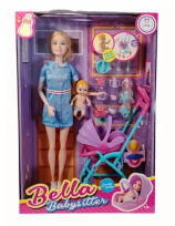 Opakowanie Lalka w ciąży z wózkiem z bujaną gondolą