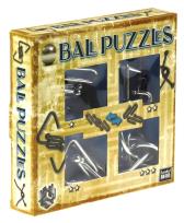 Opakowanie Łamigłówki metalowe 4 szt Ball Puzzles niebieski G3