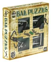 Opakowanie Łamigłówki metalowe 4szt Ball Puzzles zielony G3