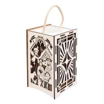 Opakowanie Lampion adwentowy drewniany Stajenka LED