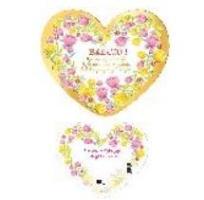 Opakowanie Laurka dwustronna Serce Babcia - Magiczne kwiaty