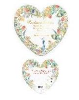 Opakowanie Laurka dwustronna Serce Babcia - Paw w tulipanach