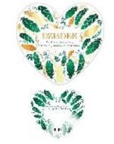 Opakowanie Laurka dwustronna Serce Dziadek - Pióra