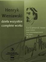 Okładka książki Le Carnaval russe na skrzypce i fortepian op. 11