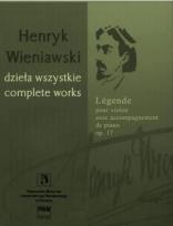 Okładka książki Legenda na skrzypce i fortepian op. 17