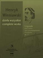 Okładka książki Legenda nuty na skrzypce i orkiestrę op. 17