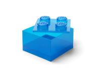 Opakowanie Lego pojemnik klocek czwórka transparentny nieb.