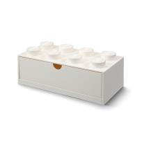 Opakowanie Lego pojemnik klocek z szufladą ósemka biały