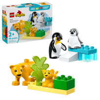 Opakowanie LEGO(R) DUPLO 10442 Rodziny dzikich zwierząt: pingwiny i lwy