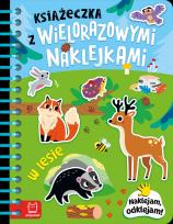 Okładka książki lesie. Naklejam, odklejam!. Książeczka z wielorazowymi naklejkami