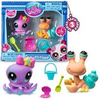 Opakowanie Littlest Pet Shop Zestaw figurek Ośmiornica i Krab +akcesoria seria 3