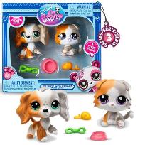 Opakowanie Littlest Pet Shop Zestaw figurek Scottish i Spaniel +akcesoria seria 3