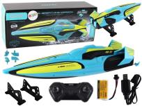 Opakowanie Łódź R/C 2.4G wodoodporna żółto-turkusowa