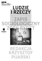 Okładka książki Ludzie i rzeczy. Zapis socjologiczny Zofii Rydet
