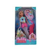 Opakowanie Magiczna Syrenka Lalka z świecącym ogonem i muzyką