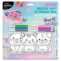 Opakowanie Magiczne karty aktywowane wodą friends Kidea