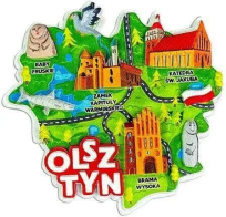 Opakowanie Magnes I love Poland Olsztyn ILP-MAG-C-MAZ-47