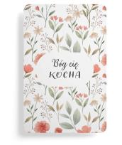 Opakowanie Magnes na lodówkę - Bóg Cię kocha - kwiaty