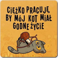 Opakowanie Magnes na lodówkę Godne życie kot