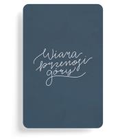 Opakowanie Magnes na lodówkę - Wiara góry przenosi - granat