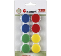 Opakowanie Magnesy do tablic 25 mm 8szt