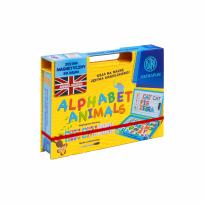 Opakowanie Magnetyczny zestaw Astrafun nauka angielskiego Alfabet w pudełku z rączką 76 elementów
