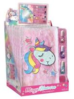 Opakowanie Make up pamiętnik okładka futerkowa Jednorożec