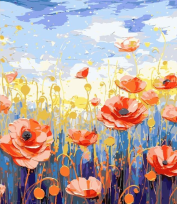 Opakowanie Malowanie po numerach 40x50cm Maki