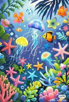 Opakowanie Malowanie po numerach 40x50cm Rafa koralowa