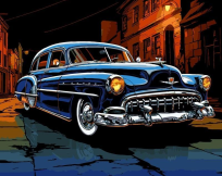 Opakowanie Malowanie po numerach 40x50cm Samochód