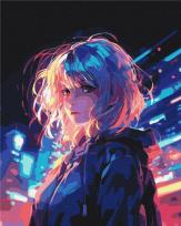 Opakowanie Malowanie po numerach BRUSHME 40x50 cm Cyberpunk