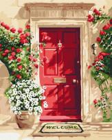 Opakowanie Malowanie po numerach BRUSHME 40x50 cm Drzwi Kwiatowe