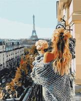 Opakowanie Malowanie po numerach BRUSHME 40x50 cm Mademoiselle w Paryżu