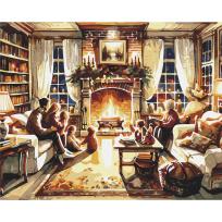 Opakowanie Malowanie po numerach BRUSHME 40x50cm Przytulny Rodzinny Wieczór