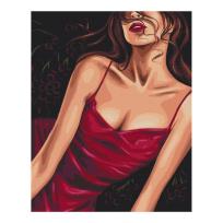 Opakowanie Malowanie po numerach BRUSHME 40x50cm Uwodzicielska czerwień