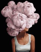 Opakowanie Malowanie po numerach czarne płótno - Kwiatowe...