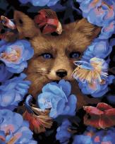 Opakowanie Malowanie po numerach czarne płótno - Lis