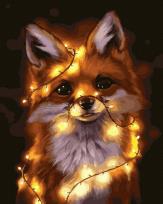 Opakowanie Malowanie po numerach czarne płótno - Świąteczny..