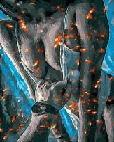 Opakowanie Malowanie po numerach czarne płótno - W Ogniu...