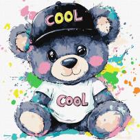 Opakowanie Malowanie po numerach -Fajny miś Kids 40x40cm