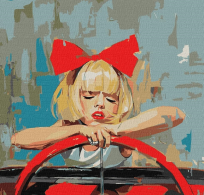 Opakowanie Malowanie po numerach - Fajowa dziewczyna 50x50cm