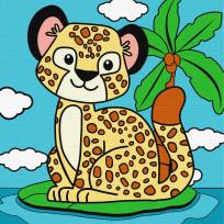 Opakowanie Malowanie po numerach - Gepard 25x25cm
