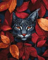 Opakowanie Malowanie po numerach -Jesienna ryś 40x50cm