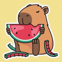 Opakowanie Malowanie po numerach -Kapibara i Chersoński arbuz