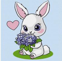 Opakowanie Malowanie po numerach - Króliczek z hortensjami