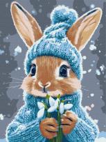 Opakowanie Malowanie po numerach-Królik z przebiśnegami 30x40