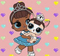 Opakowanie Malowanie po numerach - L.O.L. Surprise! 40x40cm