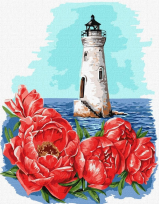 Opakowanie malowanie po numerach - Latarnia morska 30x40cm