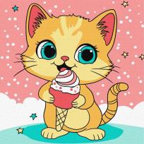 Opakowanie Malowanie po numerach - Malinowe lody Kids